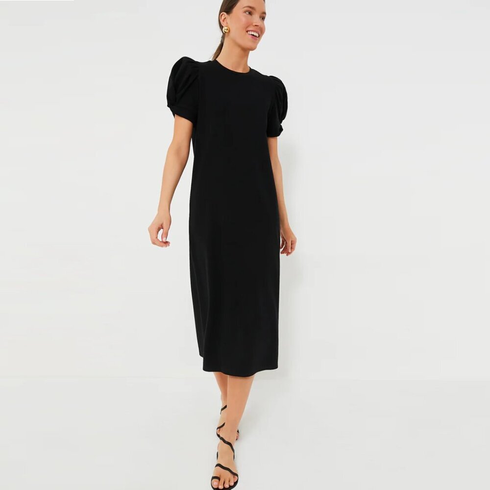 Pomander Place by Tuckernuck Black Short Sleeve Vesty Maxi Dress size XS